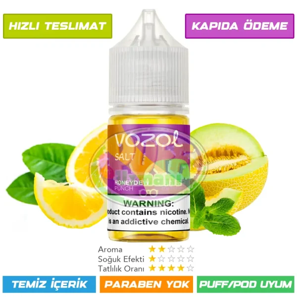 Vozol Likit Bal Kavunu Aromalı 30ml