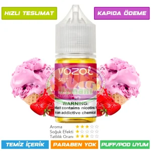 Vozol Likit Çilekli Dondurma Aromalı 30ml