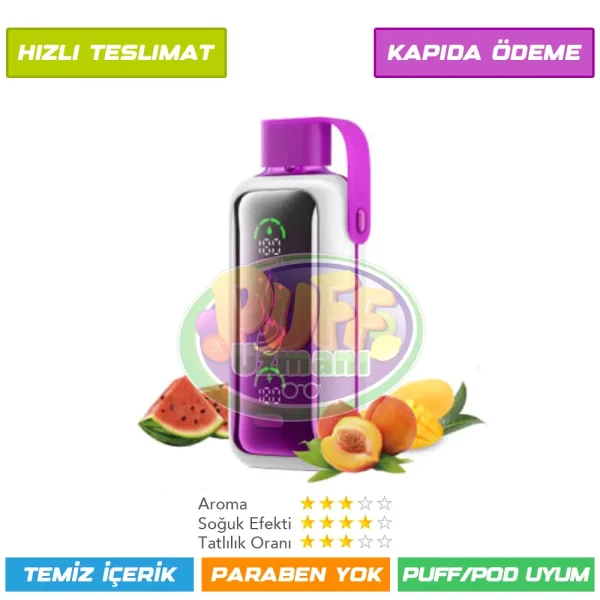 Vozol Star 20000 Puff Peach Mango Watermelon